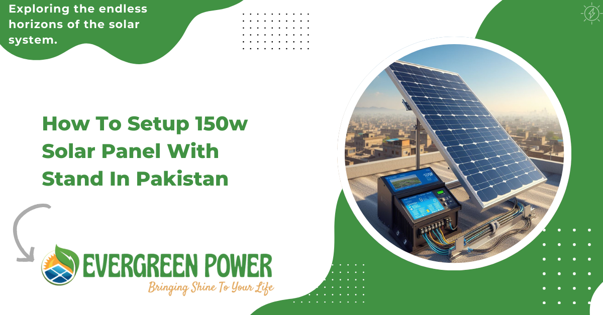 How To Setup 150w Solar Panel With Stand In Pakistan