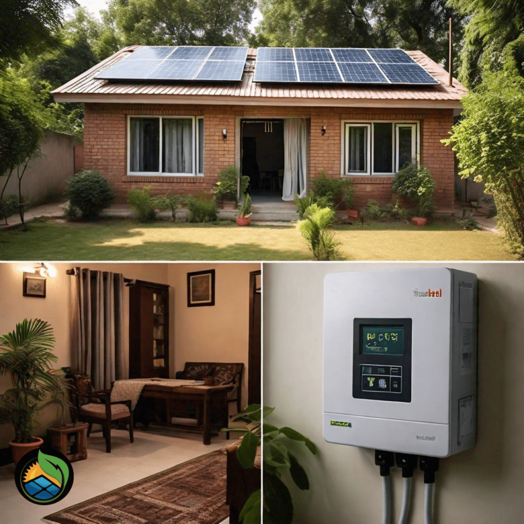 on-grid solar power inverter installed 