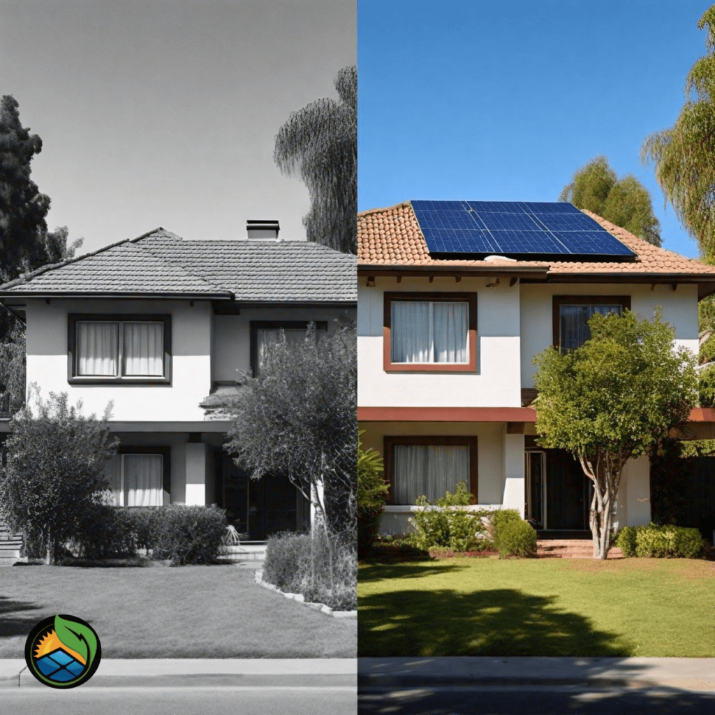 Before and After Solar Installation