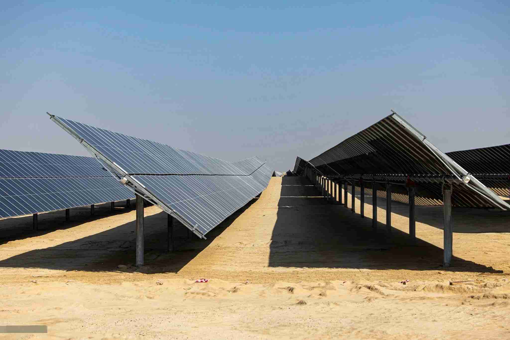 An image showcasing an array of Jinko solar panels.